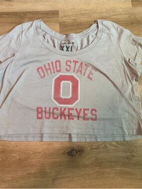 Ohio State Buckeyes Pink Graphic Crop Top - Women's